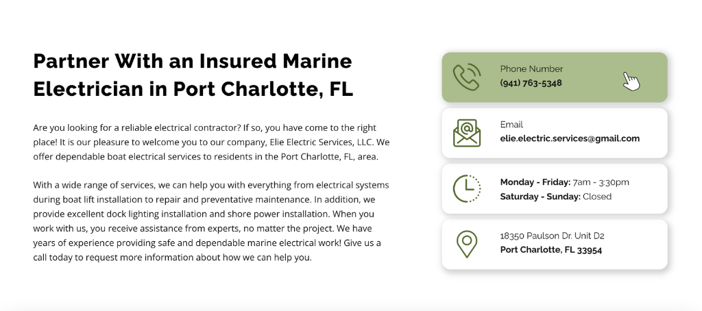 1 Elie Electric Verticle Clickable Columns Made In Beaver Builder