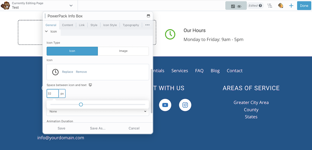 10 Adding More Space In Between The Icon And The Info Box Text