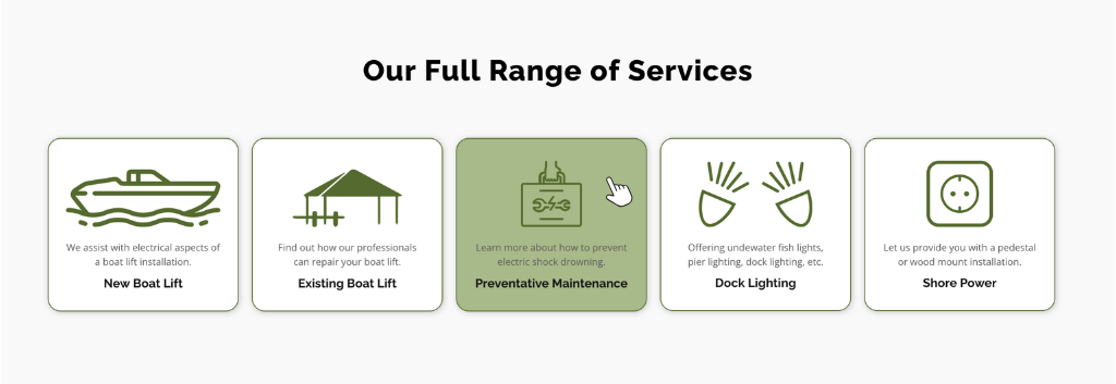 2 Elie Electric Horizontal Clickable Columns Made In Beaver Builder