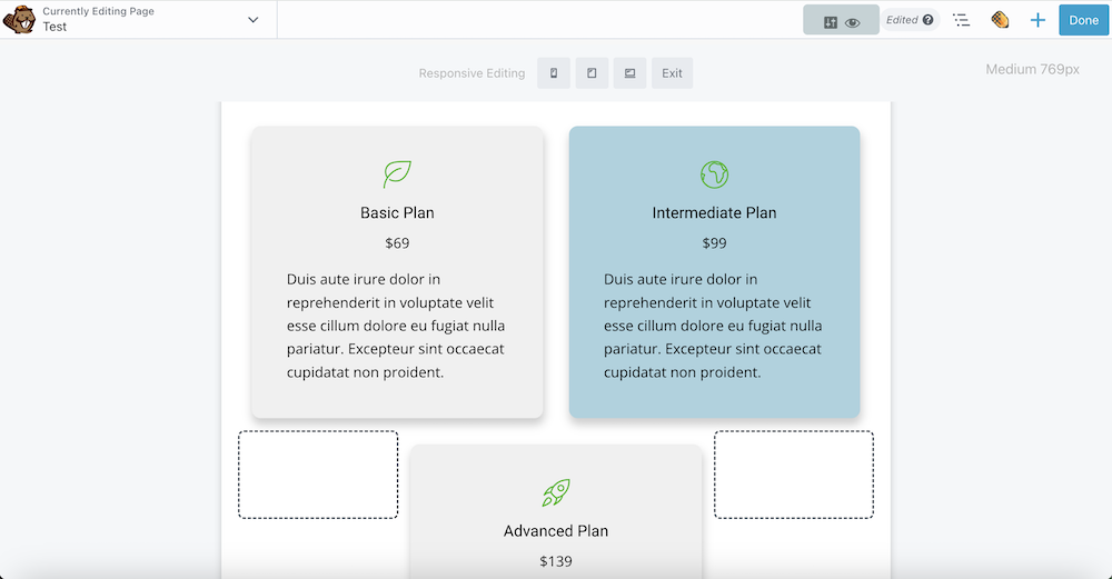 20 3 Equally Sized Clickable Columns Aligned For Fitting On A Tablet Sized Device
