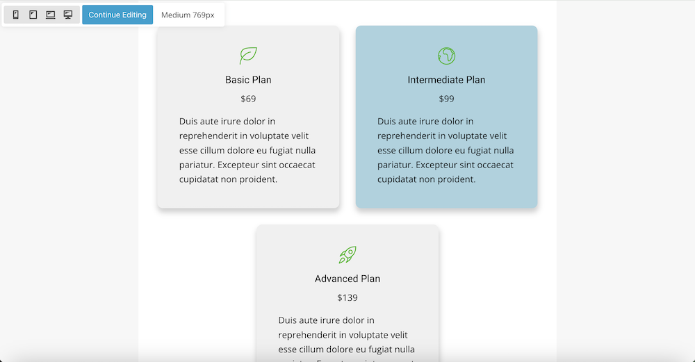 21 Viewing 3 Clickable Columns In Tablet Size In Beaver Builder's Preview Mode