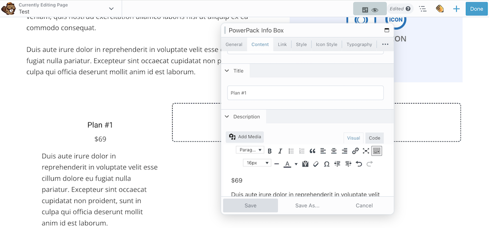6 Adding Written Content To The Info Box Module First