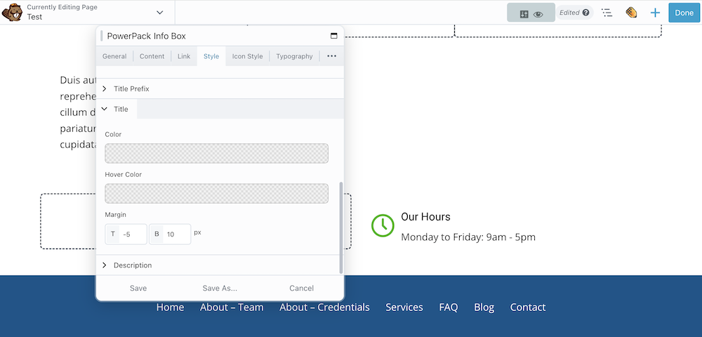 9 Correcting The Icon Position So It's In Line With The Info Box Text